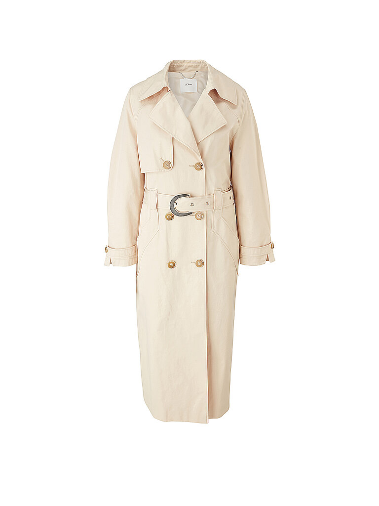 S.OLIVER BLACK LABEL Mantel - Trenchcoat gelb | 36
